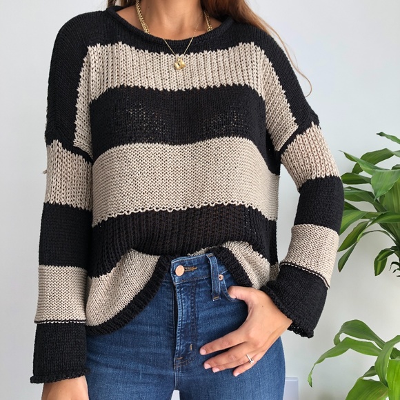 Brandy Melville Sweaters - Brandy Melville Striped Wool Sweater top
